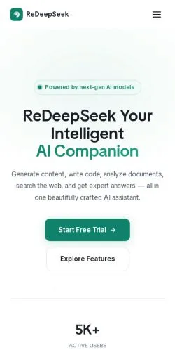 Anteprima del sito ReDeepSeek, referenziato per la pubblicazione di articoli sponsorizzati