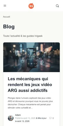 스폰서 기사 게재 매체로 등록된 Inigeek Community 사이트 미리보기