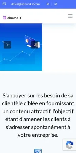 スポンサード記事の掲載先として登録されたInbound ITのサイトプレビュー