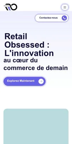 スポンサード記事の掲載先として登録されたRetail Obsessedのサイトプレビュー