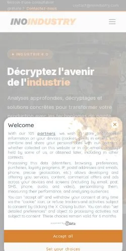 スポンサード記事の掲載先として登録されたIno Industryのサイトプレビュー