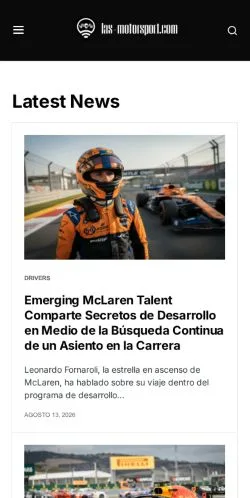 Vorschau der Website Las Motorsport, gelistet für die Veröffentlichung gesponserter Artikel