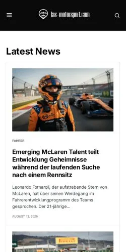 Forhåndsvisning af Las Motorsport, opført til udgivelse af sponsorerede artikler