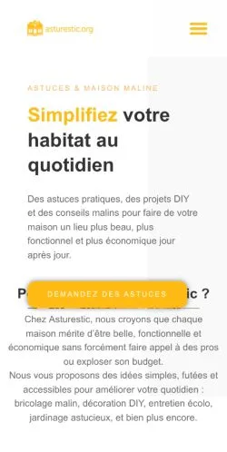스폰서 기사 게재 매체로 등록된 Asturestic Habitat Actu 사이트 미리보기