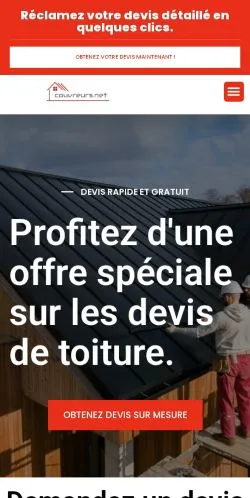 Anteprima del sito Couvreurs Direct, referenziato per la pubblicazione di articoli sponsorizzati