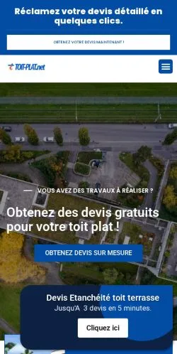 スポンサード記事の掲載先として登録されたToit Plat Devisのサイトプレビュー