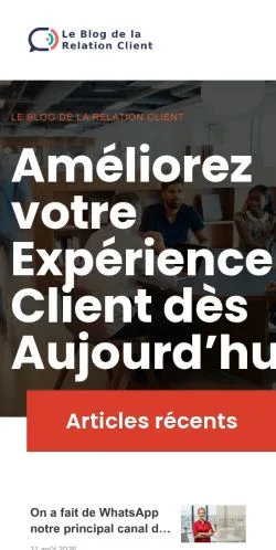 Anteprima del sito Relation Client Blog, referenziato per la pubblicazione di articoli sponsorizzati
