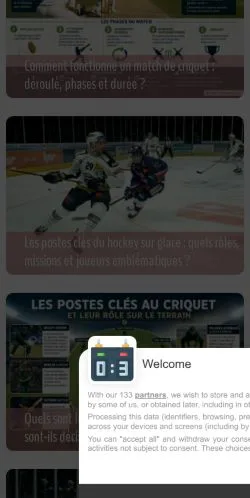 Anteprima del sito AlloScore Live Sports, referenziato per la pubblicazione di articoli sponsorizzati