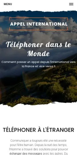 Preview of the Appel International website, listed for sponsored article publication