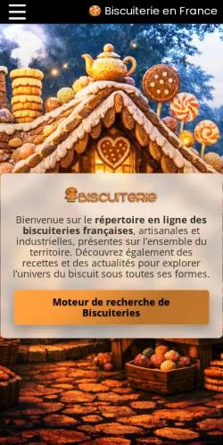 Preview of the Biscuiterie France Guide website, listed for sponsored article publication