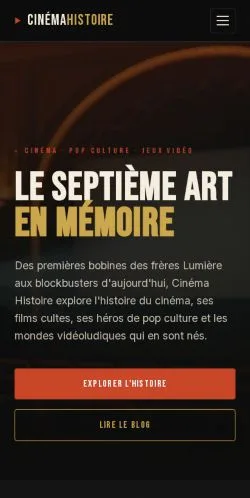 Anteprima del sito Cinéma Histoire, referenziato per la pubblicazione di articoli sponsorizzati