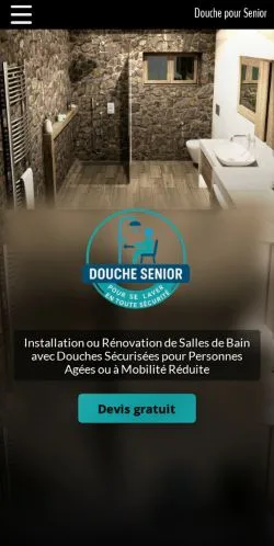 Forhåndsvisning av nettstedet Douche Senior, oppført for publisering av sponsede artikler