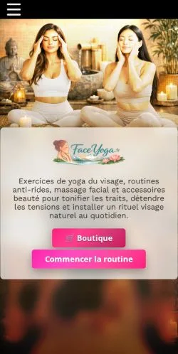 Anteprima del sito Yoga Du Visage, referenziato per la pubblicazione di articoli sponsorizzati