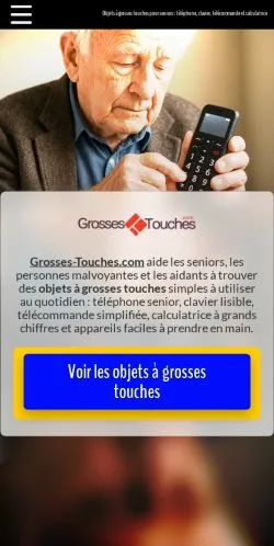 Anteprima del sito Grosses Touches Senior, referenziato per la pubblicazione di articoli sponsorizzati