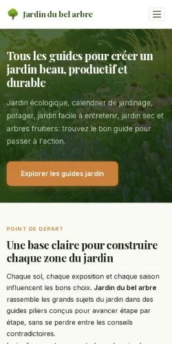 Forhåndsvisning af Jardin Du Bel Arbre, opført til udgivelse af sponsorerede artikler