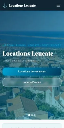 Anteprima del sito Locations Leucate, referenziato per la pubblicazione di articoli sponsorizzati