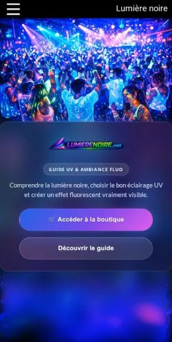 Anteprima del sito Lumière Noire Guide, referenziato per la pubblicazione di articoli sponsorizzati