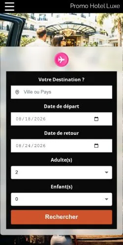 Forhåndsvisning af Promo Hotel Luxe, opført til udgivelse af sponsorerede artikler