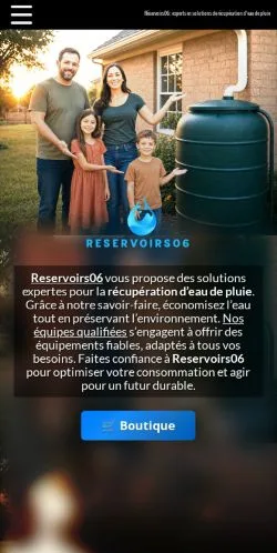 Vista previa del sitio Réservoirs06, referenciado para publicar artículos patrocinados