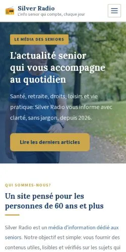 Anteprima del sito Silver Radio, referenziato per la pubblicazione di articoli sponsorizzati