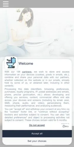스폰서 기사 게재 매체로 등록된 WC Sanibroyeur Guide 사이트 미리보기
