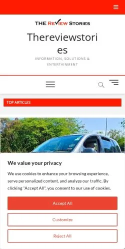 Vorschau der Website The Review Stories, gelistet für die Veröffentlichung gesponserter Artikel