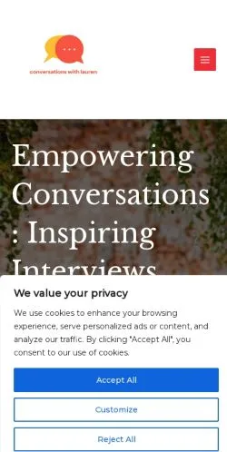 Forhåndsvisning af Lauren's Conversations, opført til udgivelse af sponsorerede artikler