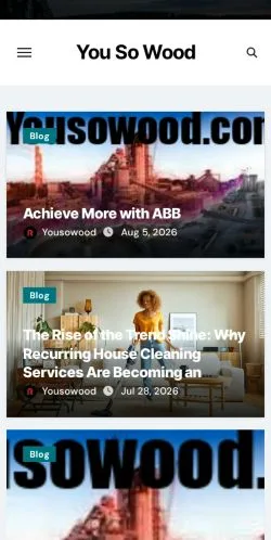 Forhåndsvisning av nettstedet You So Wood, oppført for publisering av sponsede artikler