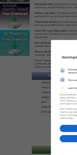 Forhåndsvisning af Sketchup 3D Construction, opført til udgivelse af sponsorerede artikler