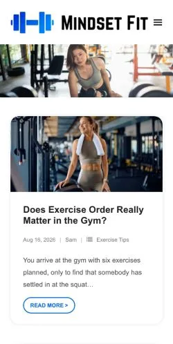 Preview of the Mindset Fit website, listed for sponsored article publication