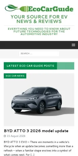 Forhåndsvisning af Eco Car Guide, opført til udgivelse af sponsorerede artikler