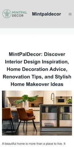 Anteprima del sito MintPal Decor, referenziato per la pubblicazione di articoli sponsorizzati