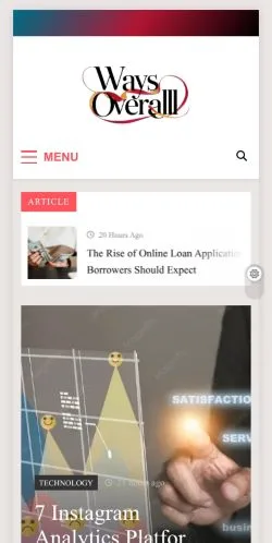 Forhåndsvisning av nettstedet Ways Overall, oppført for publisering av sponsede artikler