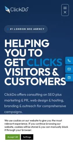 Anteprima del sito ClickDo SEO Agency, referenziato per la pubblicazione di articoli sponsorizzati