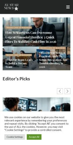 Forhåndsvisning af Avstarnews, opført til udgivelse af sponsorerede artikler