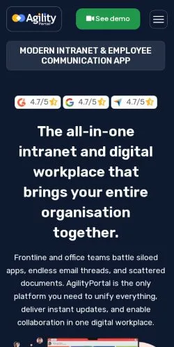 Anteprima del sito AgilityPortal, referenziato per la pubblicazione di articoli sponsorizzati