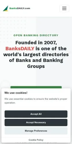 Aperçu du site BanksDAILY, référencé pour publier un article sponsorisé