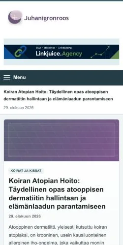 Anteprima del sito Juhani Gronroos, referenziato per la pubblicazione di articoli sponsorizzati
