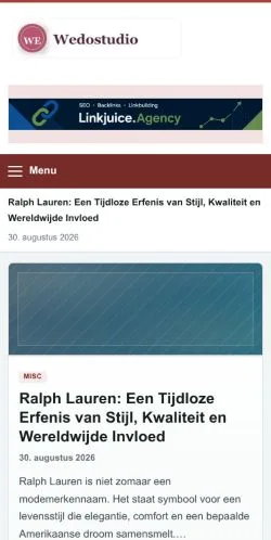 スポンサード記事の掲載先として登録されたWedostudioのサイトプレビュー