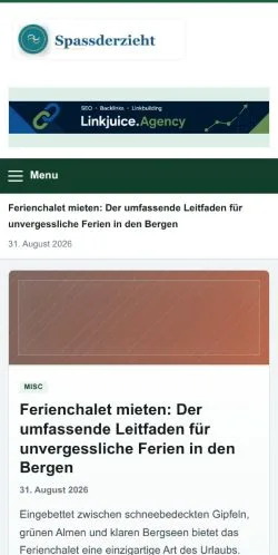 Anteprima del sito Spassderzieht, referenziato per la pubblicazione di articoli sponsorizzati