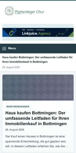 Vista previa del sitio Plattenleger Chur, referenciado para publicar artículos patrocinados