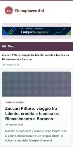 Anteprima del sito Elena Piacentini, referenziato per la pubblicazione di articoli sponsorizzati