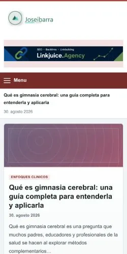 스폰서 기사 게재 매체로 등록된 Joseibarra 사이트 미리보기