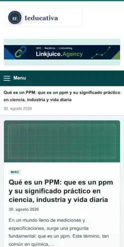 Anteprima del sito Ieducativa, referenziato per la pubblicazione di articoli sponsorizzati