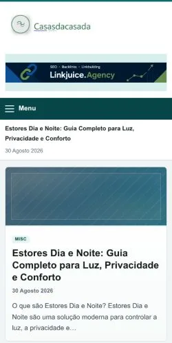 Anteprima del sito Casasdacasada, referenziato per la pubblicazione di articoli sponsorizzati