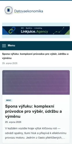 Anteprima del sito Datova Ekonomika, referenziato per la pubblicazione di articoli sponsorizzati