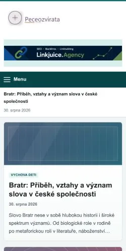 スポンサード記事の掲載先として登録されたPeceozvirataのサイトプレビュー