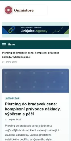 Podgląd witryny Omnistore, ujętej jako miejsce publikacji artykułów sponsorowanych