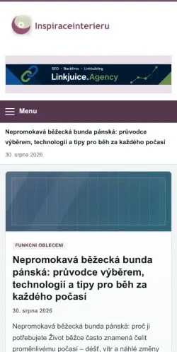 Anteprima del sito Inspirace Interieru, referenziato per la pubblicazione di articoli sponsorizzati