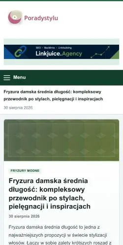 スポンサード記事の掲載先として登録されたPorady Styluのサイトプレビュー